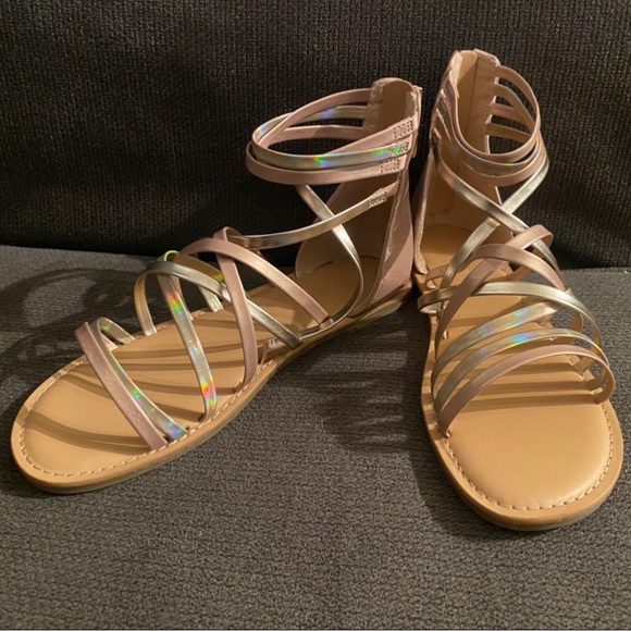 Cat & Jack Shoes Girls Sandals Size 4 Rose Gold Poshmark